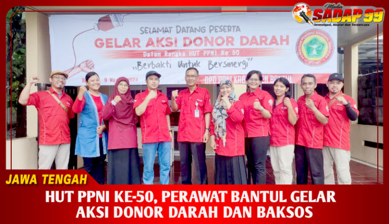 HUT PPNI KE 50 Perawat Bantul Gelar Aksi Donor Darah Dan Baksos