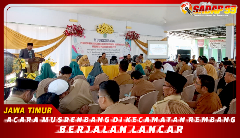 Acara Musrenbang Di Kecamatan Rembang Berjalan Lancar