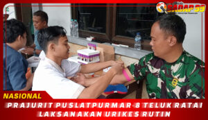 PRAJURIT PUSLATPURMAR-8 TELUK RATAI LAKSANAKAN URIKES RUTIN