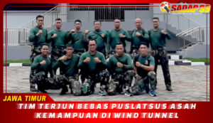Tim Terjun Bebas Puslatsus Asah Kemampuan Di Wind Tunnel