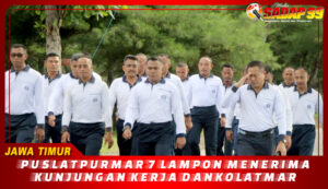 Puslatpurmar 7 Lampon Menerima Kunjungan Kerja Dankolatmar
