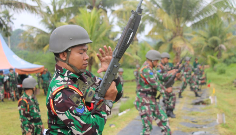 Ciptakan Pelatih Handal, Prajurit Puslatpurmar 7 Lampon Latihan Rutin Menembak