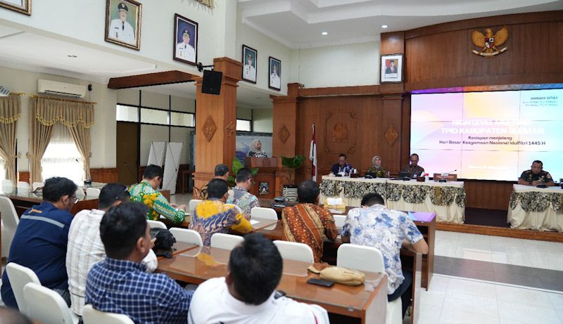 Bupati Sleman Buka Hight Level Meeting TPID