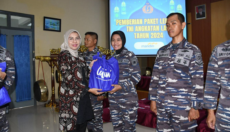 Bank Mandiri KCP Katamso Dukung Paket Lebaran Untuk Prajurit dan PNS LANAL Yogyakarta.