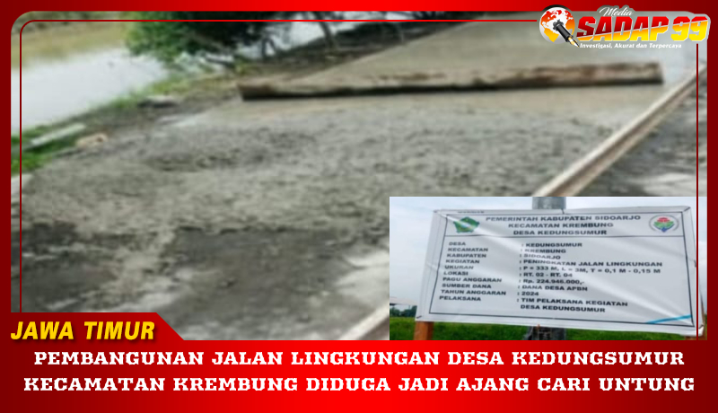 KECAMATAN KREMBUNG DIDUGA JADI AJANG CARI UNTUNG
