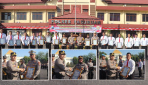Kapolres Pasuruan Pimpin Upacara Kenaikan Pangkat