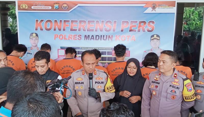 Polres Madiun Kota Ungkap Kasus Judi Online dan Tindak Pidana Perdagangan Orang (TPPO)