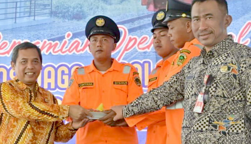 Peresmian Palang Pintu Kereta Api oleh PJ Bupati Madiun di Desa Ngetrep