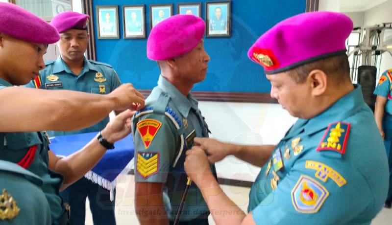 Puslatpurmar 7 Lampon Gelar Upacara Serah Terima Bintara Utama 2024