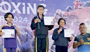 Putri Marinir Lampon Juarai Kick Boxing Jawa Timur