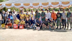 Puslatpurmar 6 Antralina Hadiri Beach Clean Up Pasca Bencana