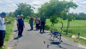 Danramil 01/Bantul Laksanakan Pendampingan Pemberantasan Hama Ulat