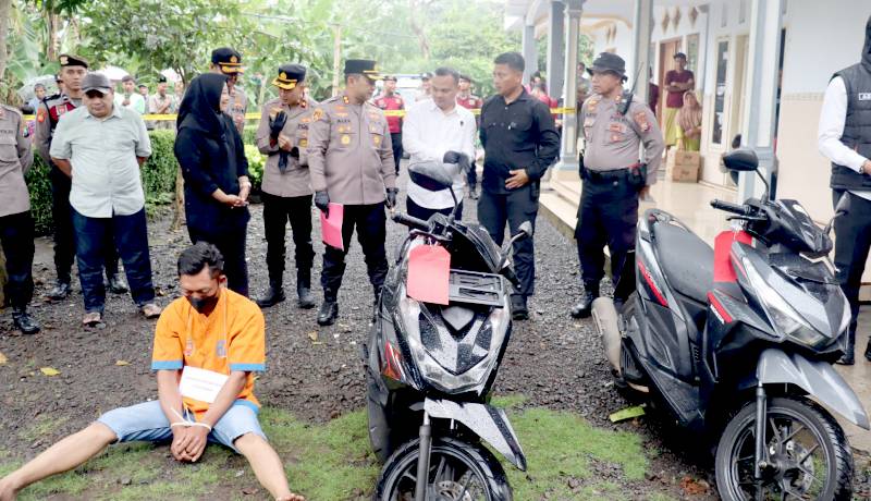 Satreskrim Polres Lumajang Tangkap Pelaku Curanmor di Tiga Lokasi