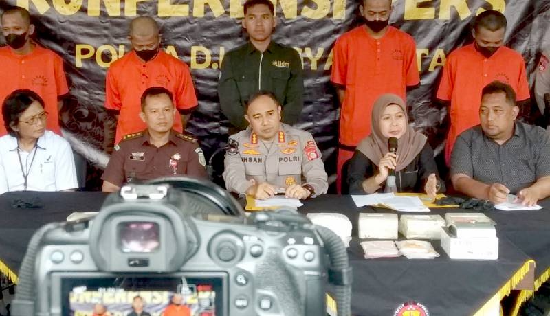 Jaringan Narkotika Yogyakarta - Jawa Timur Digulung Polda DIY dan Barang Bukti Dimusnahkan