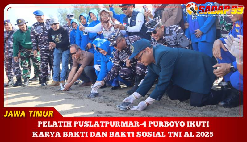 PELATIH PUSLATPURMAR-4 PURBOYO IKUTI KARYA BAKTI DAN BAKTI SOSIAL TNI AL 2025